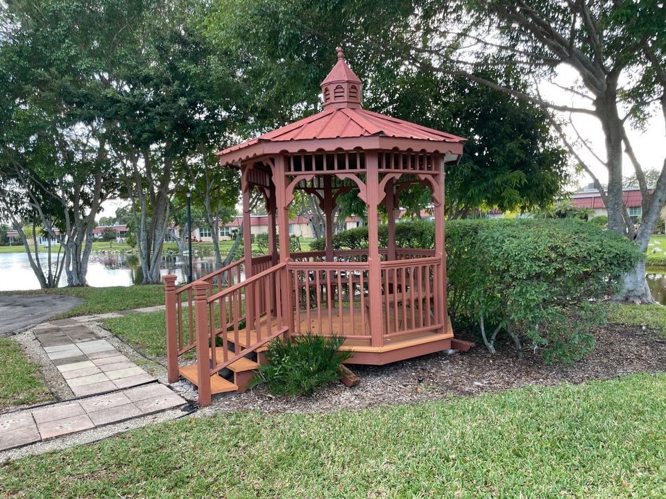 Gazebo on water