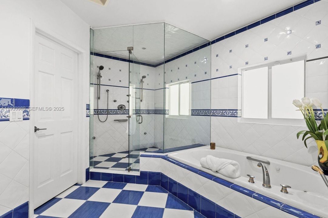 Primary Bathroom Showers and Tub