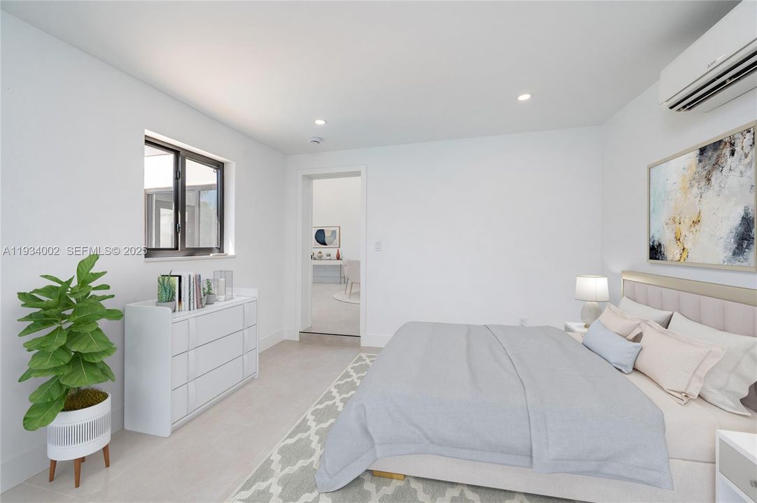 In-law bedroom virtually staged