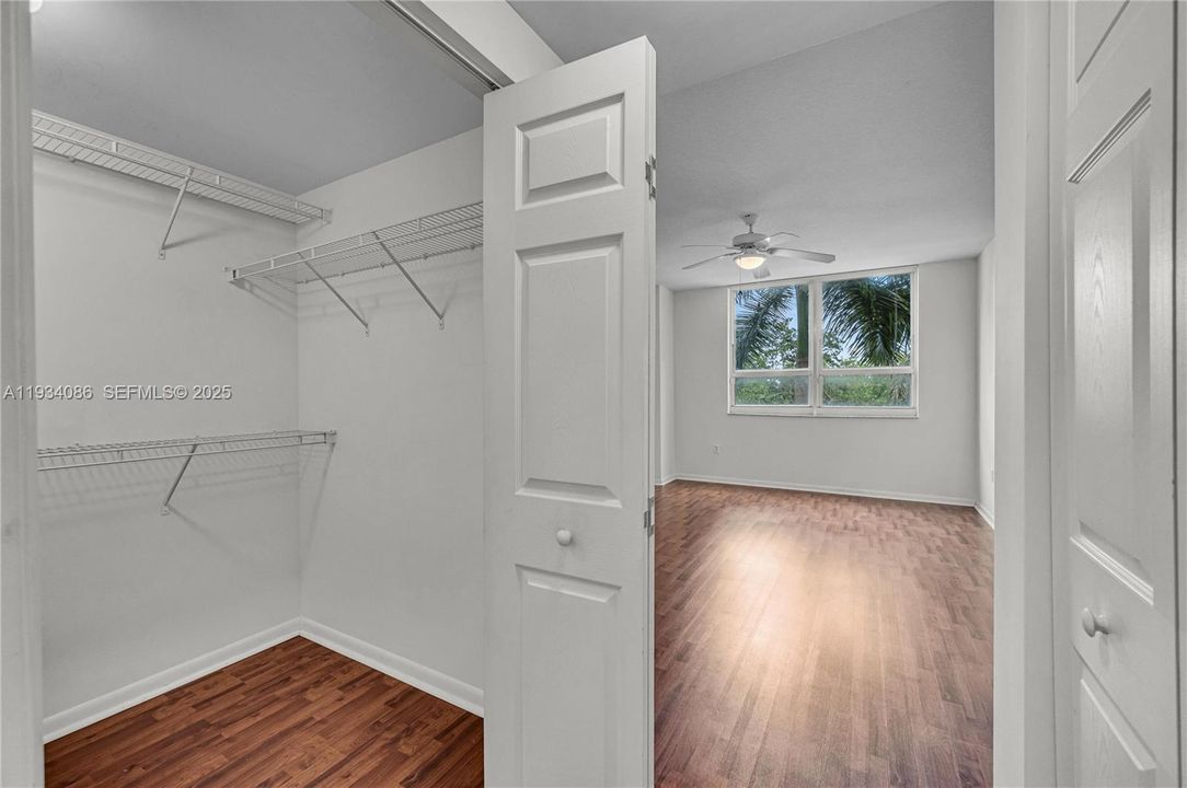 Primary bedroom closet