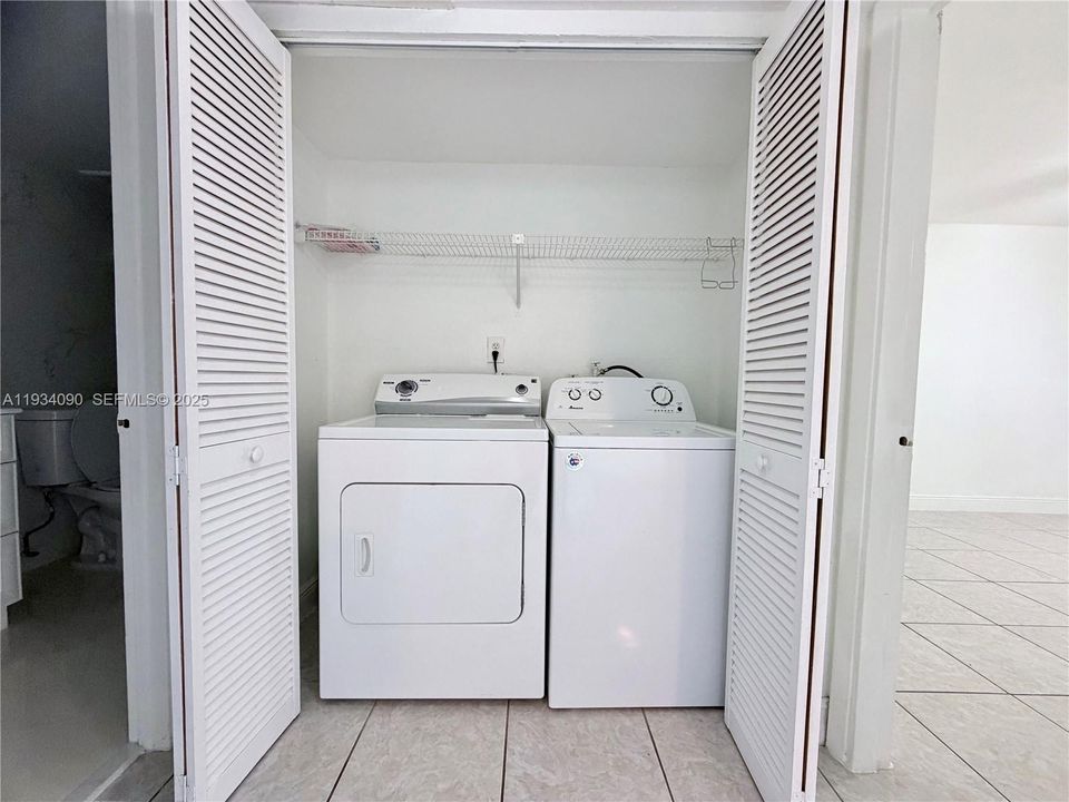 Washer and Dryer in unit