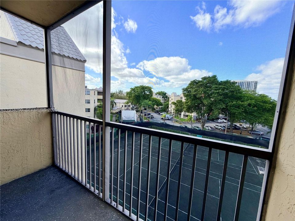 Big, screened balcony