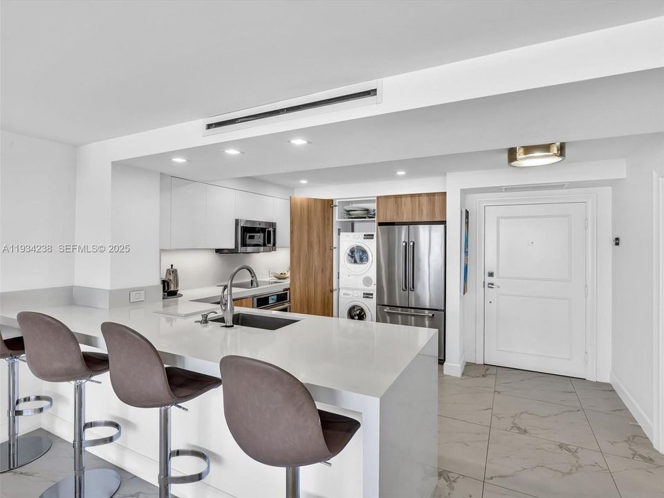 Stackable washer and dryer