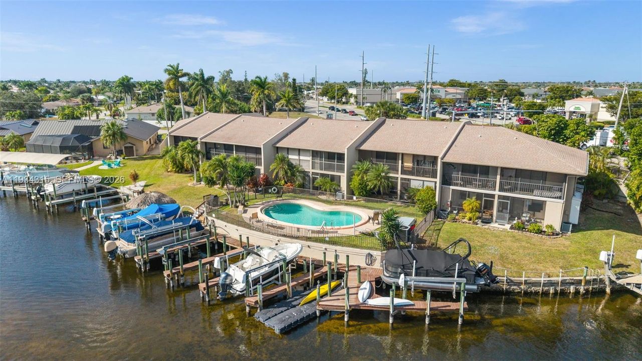 Aerial View of the Back of the Condo