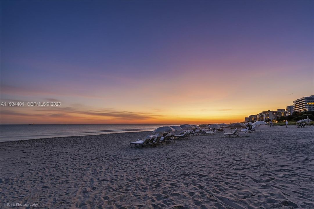 The sunrise in the Solimar beach