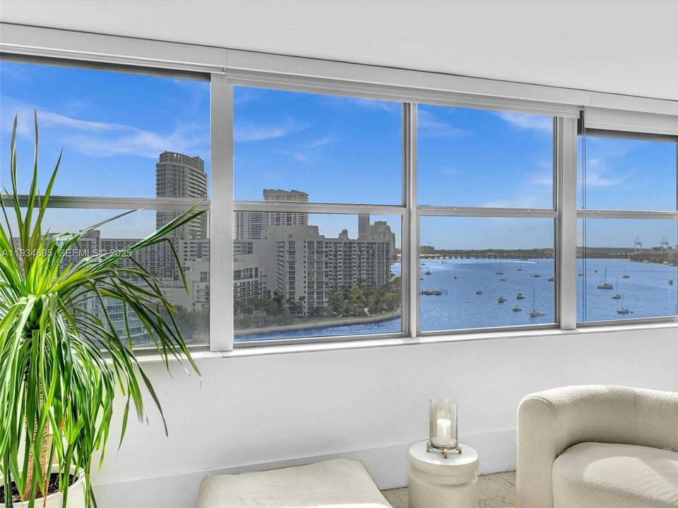 Direct Bay View from unit with Impact windows wall to wall