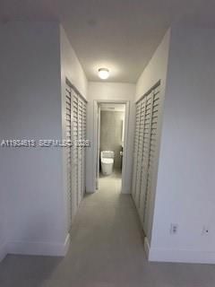 Two large closets on each side