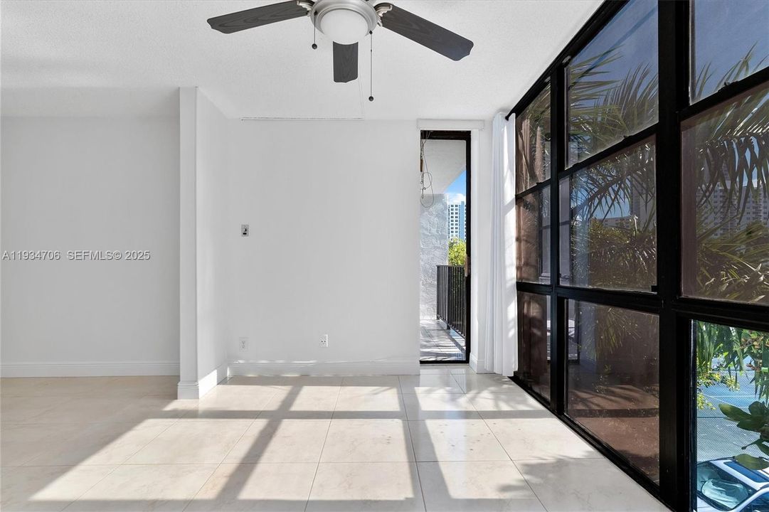 Potential for a Den in the Living Room