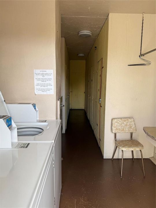 Laundry and storage closets