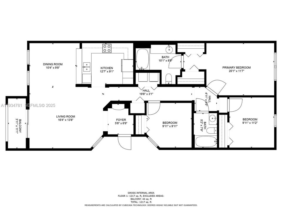 For Rent: $2,900 (3 beds, 2 baths, 1207 Square Feet)