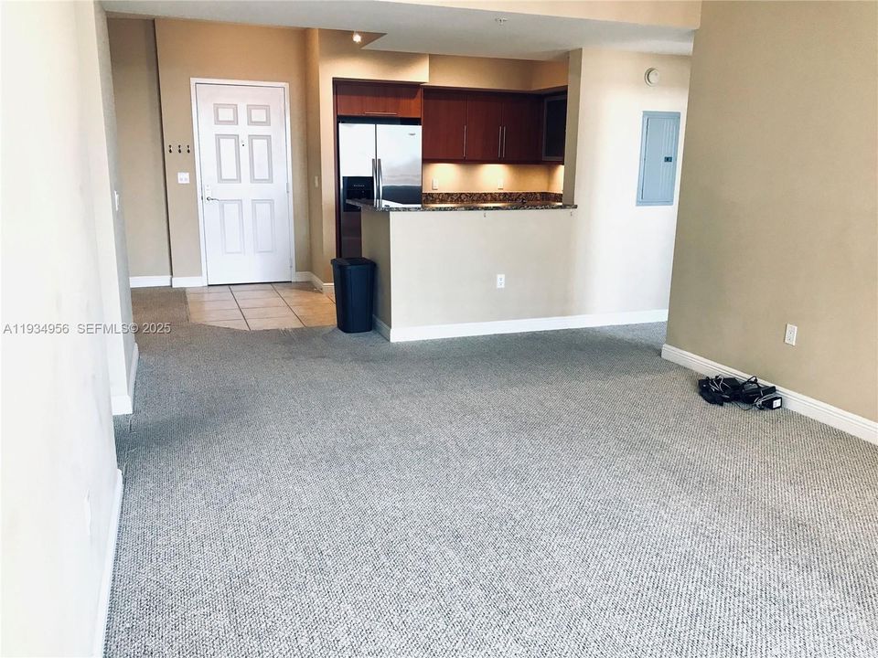 Living Room to Kitchen and Entry