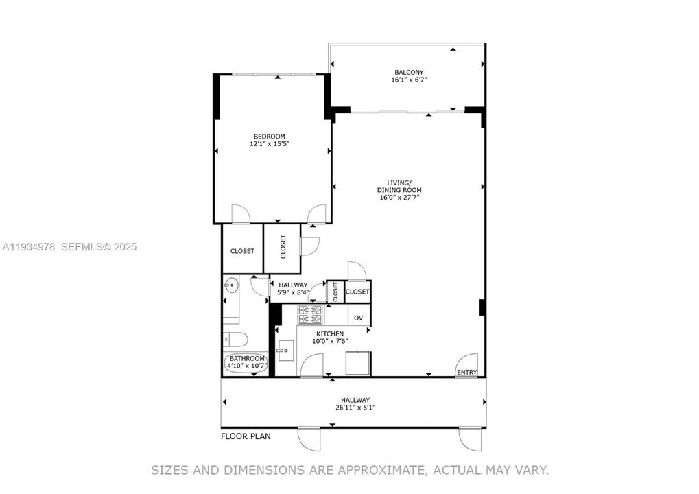 For Sale: $399,000 (1 beds, 1 baths, 822 Square Feet)