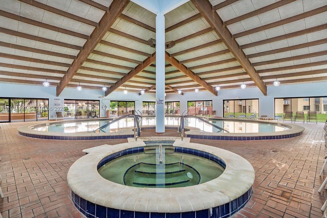 Heated indoor pool and spa