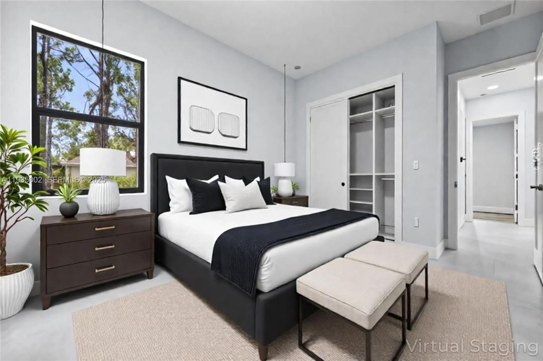 Virtual staged - Option guest bedroom