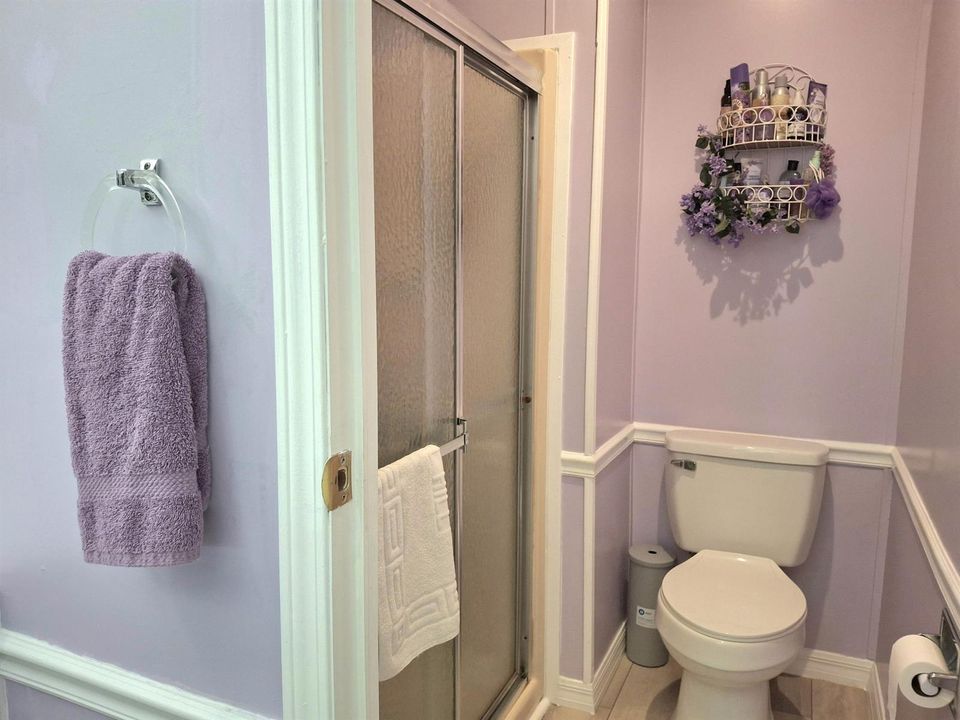 Separate shower area
