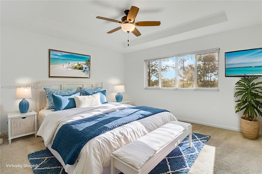 Primary Bedroom Staged