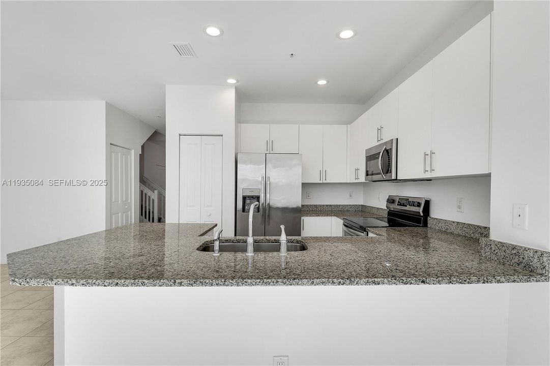 Kitchen View From Family Room