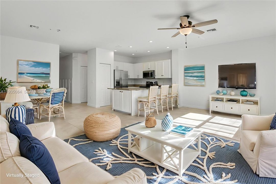 Living/Dining Room Staged