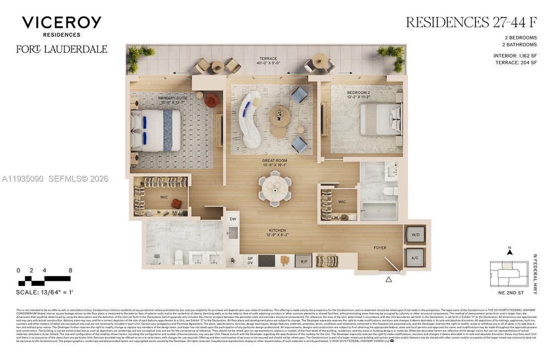 For Sale: $1,430,000 (2 beds, 2 baths, 1162 Square Feet)