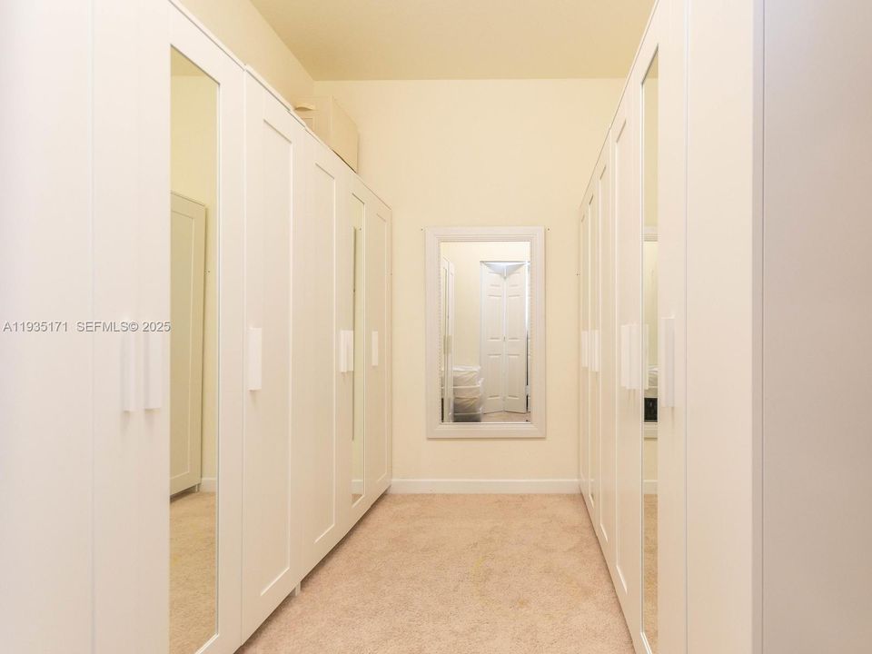primary bedroom closet