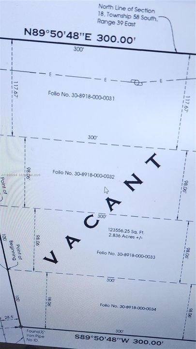SURVEY OF THE 4 LOTS AVAILABLE