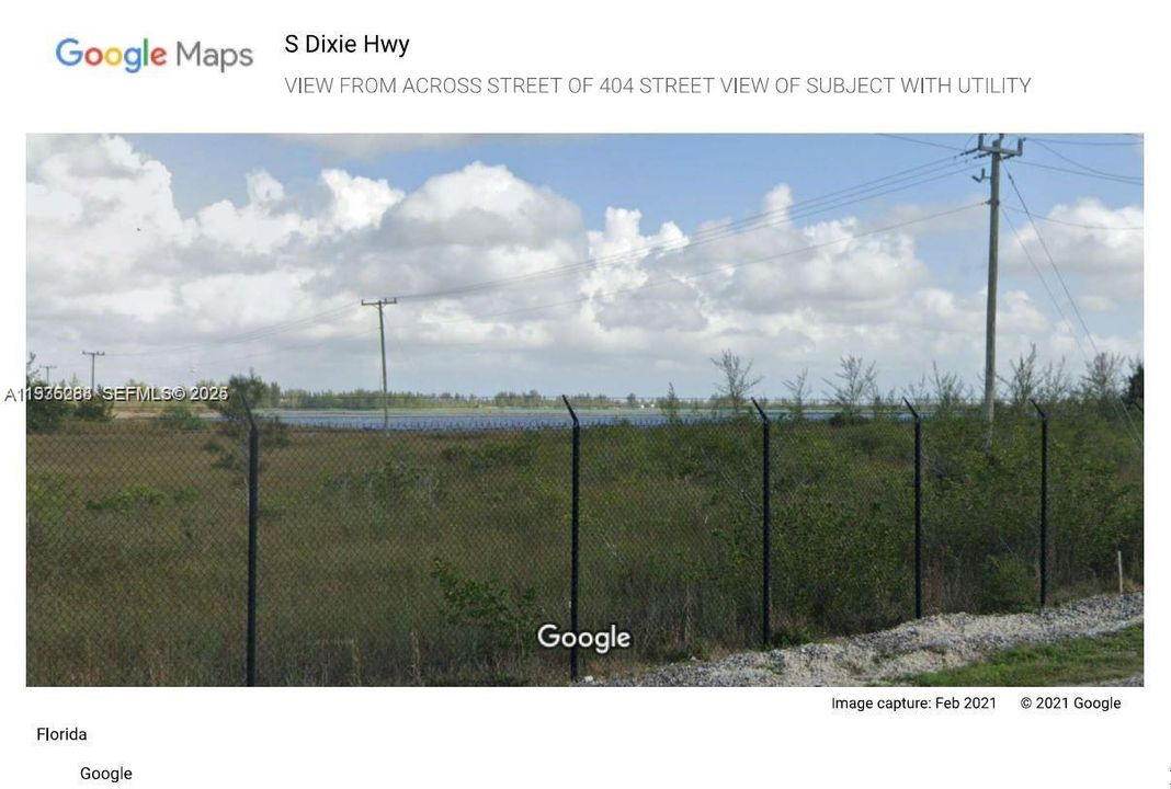 VIEW OF SUBJECT FROM US-1