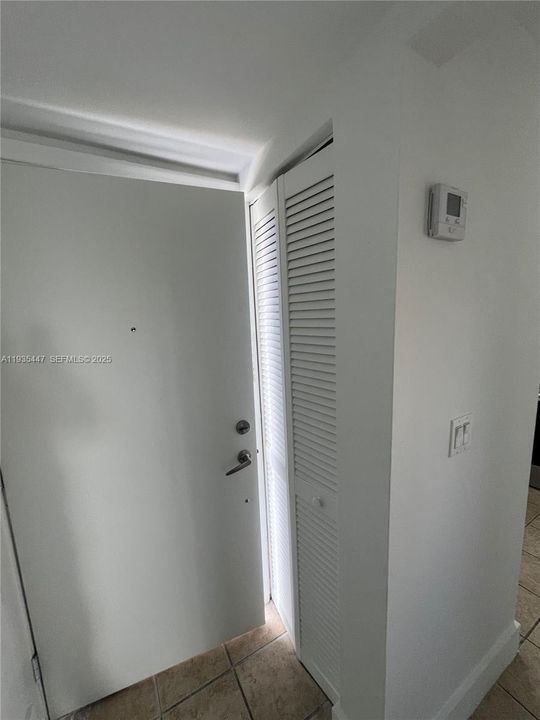 ac closet by entrance