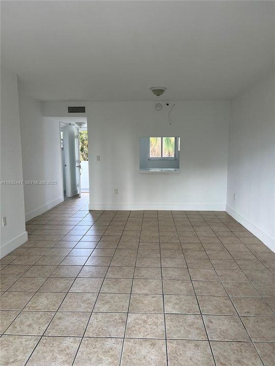 view from balcony to interior