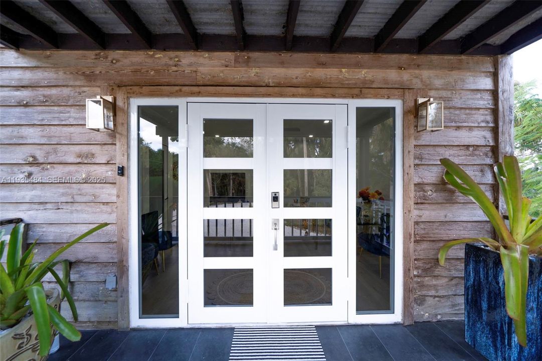 View from the main door entry.