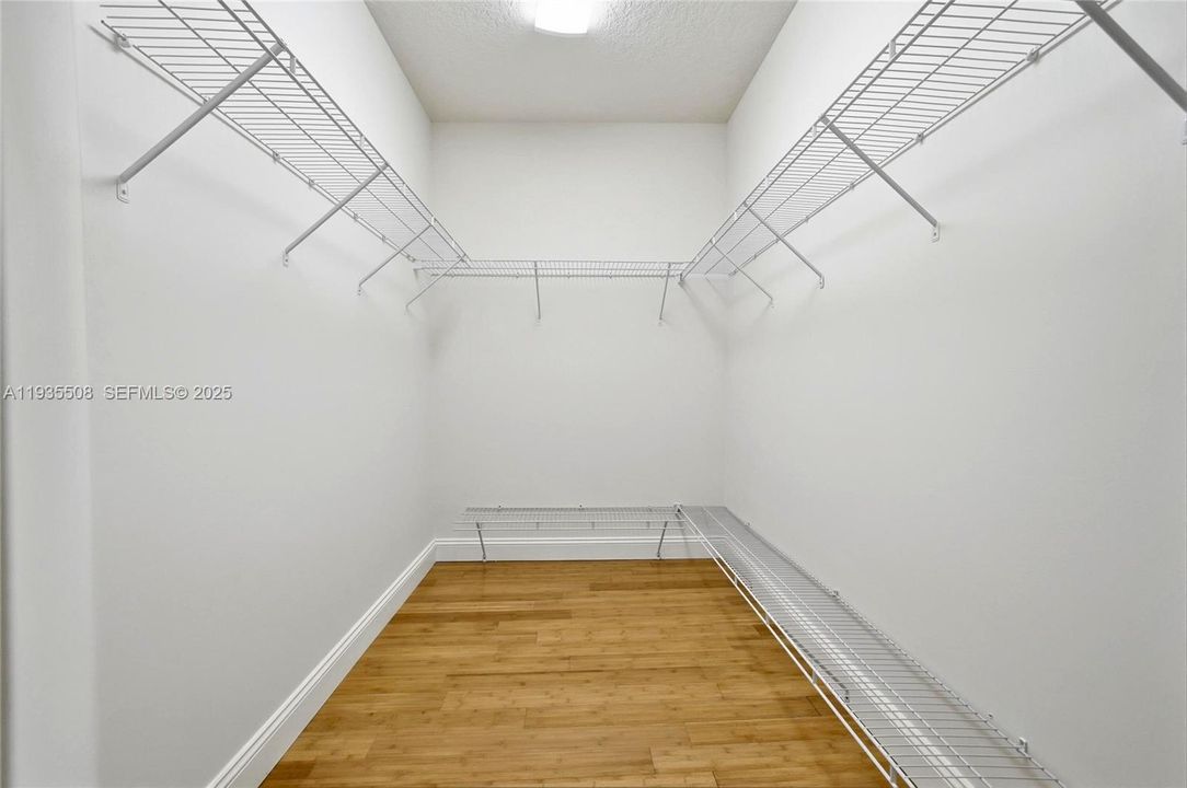 Large double Walk-in Closets - Master Bedroom