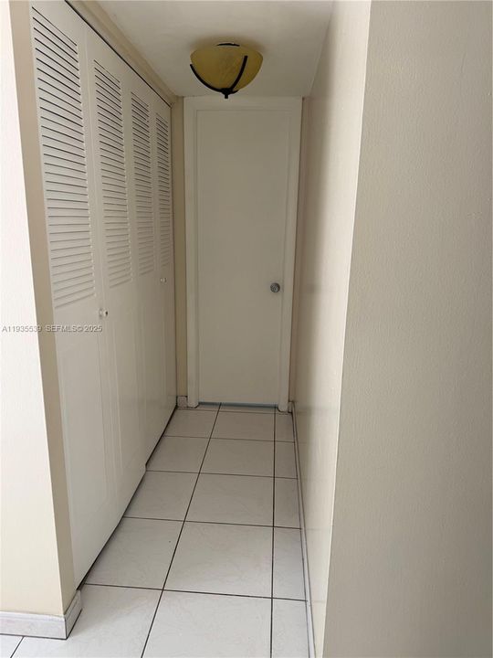 Hall way with Closet