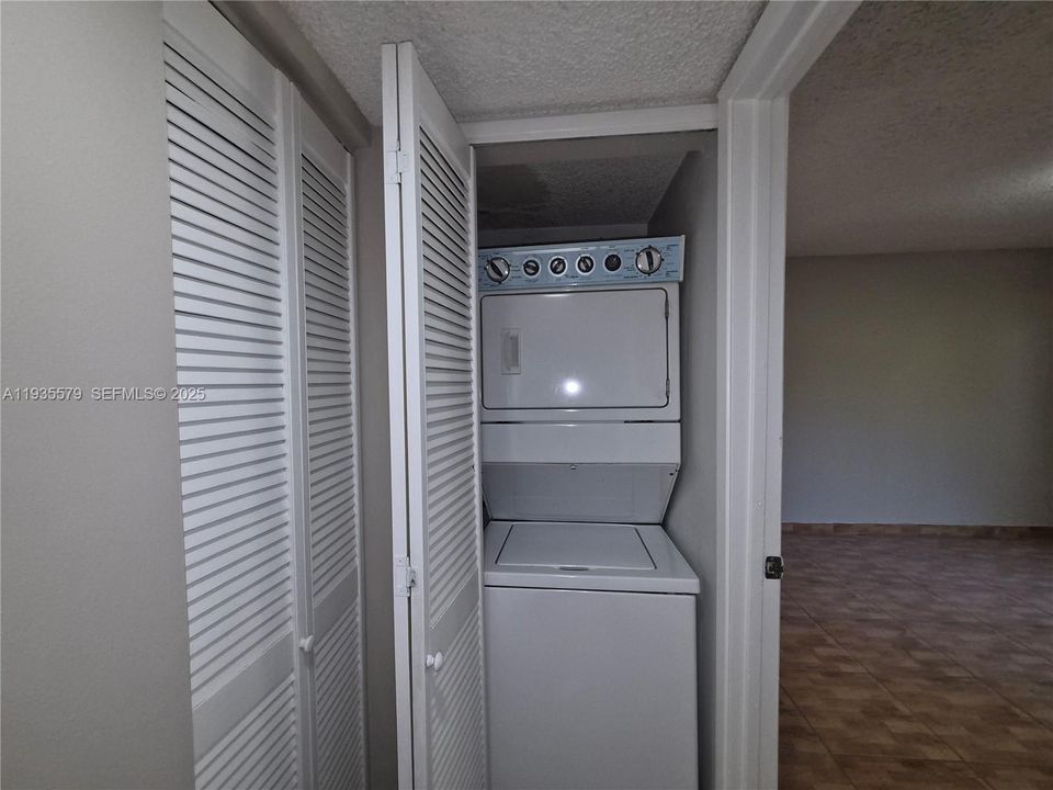 Washer and Dryer inside apartment