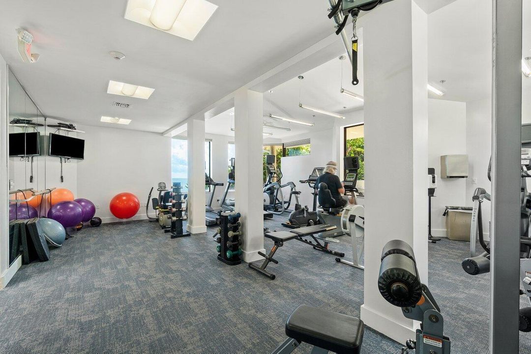 Fitness Center Overlooking Ocean