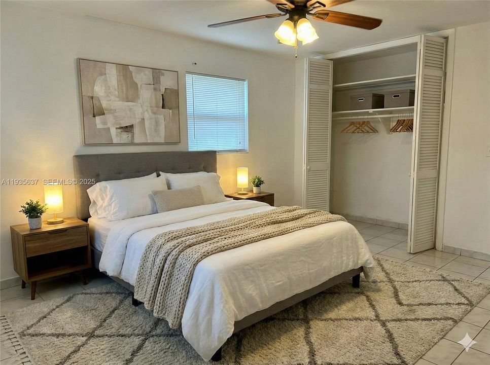 AI bedroom furniture & Rug