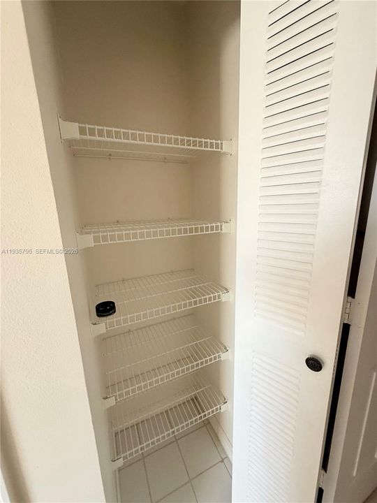 Linen Closet next to 2nd Bathroom