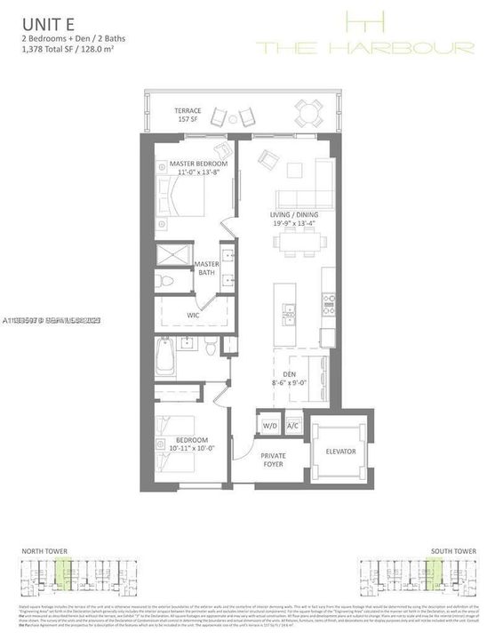 For Sale: $629,500 (2 beds, 2 baths, 1119 Square Feet)