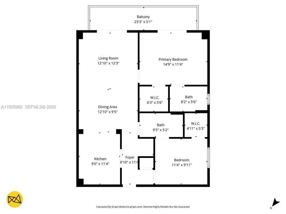 En Renta: $2,800 (2 camas, 2 baños, 934 Pies cuadrados)