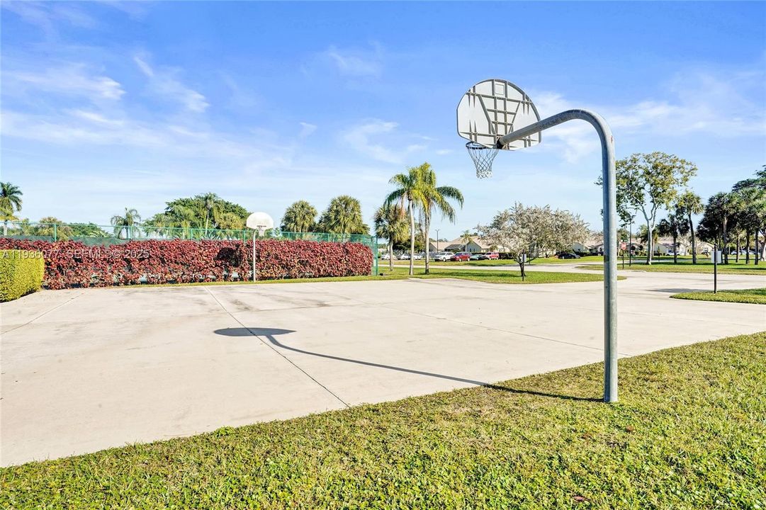 Basketball are very close by!