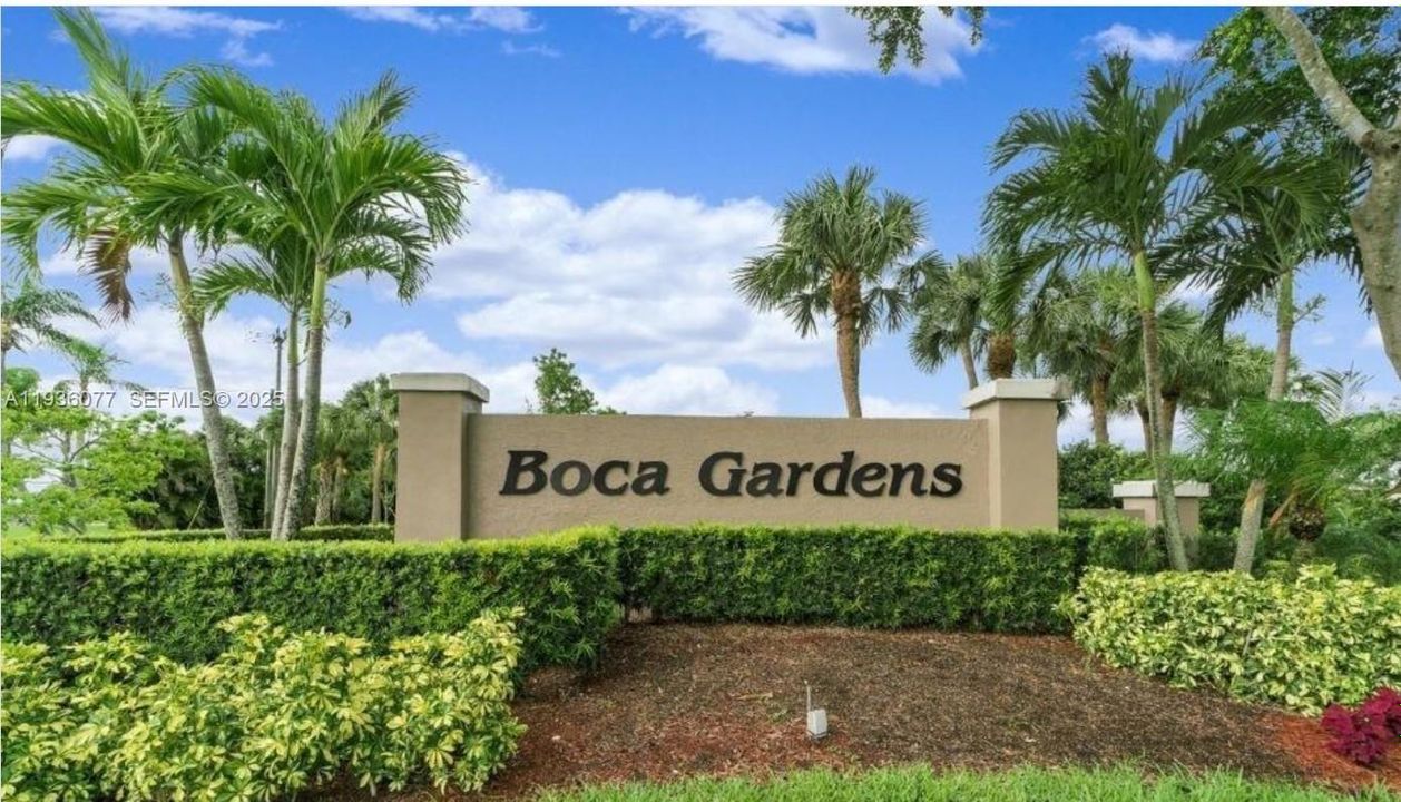 Welcome Home To Boca Gardens!