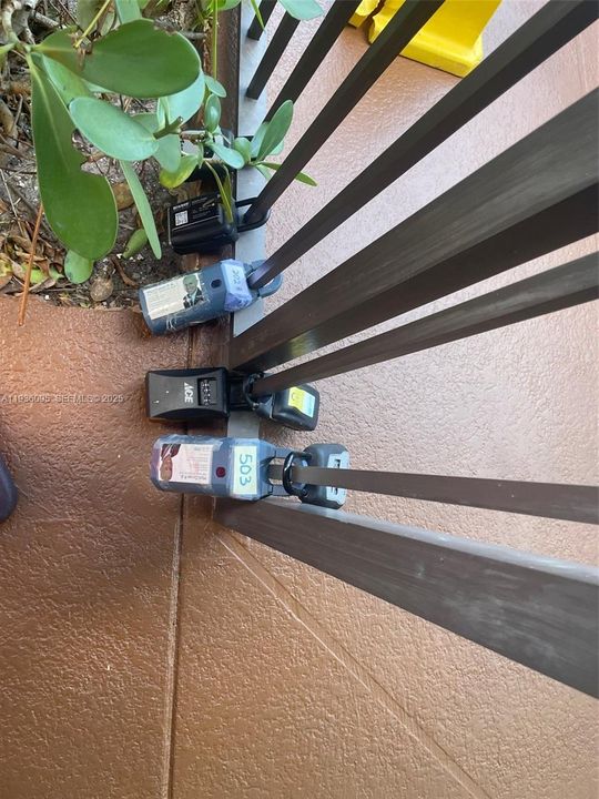 Supra Location on the Rail next to the Building mailbox