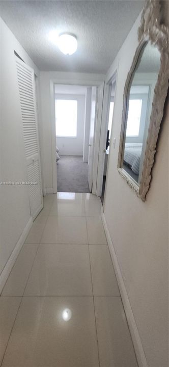 more closets and hallway to the bedrooms so private bedroom areas