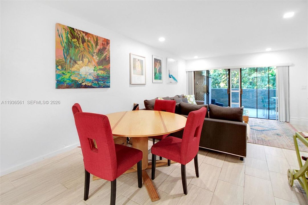 Living area and then balcony.
