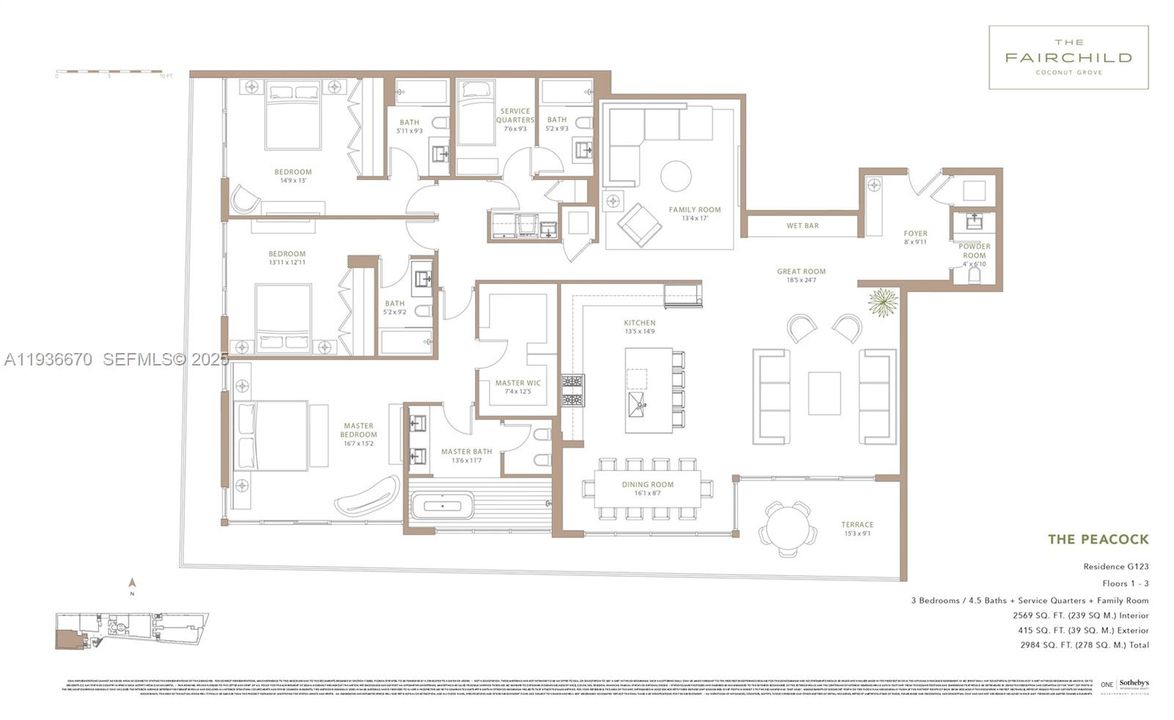 В аренду: $16,000 (3 спален, 4 ванн, 2453 Квадратных фут)