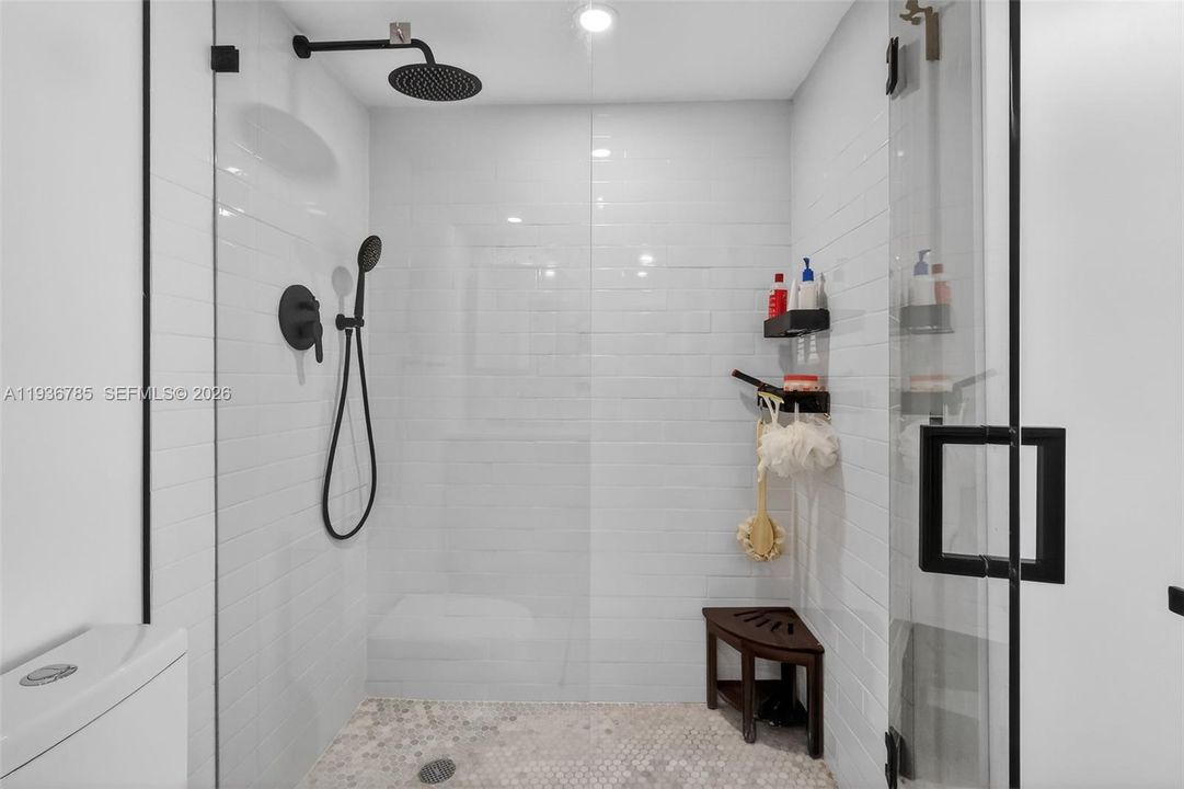 Primary bathroom shower