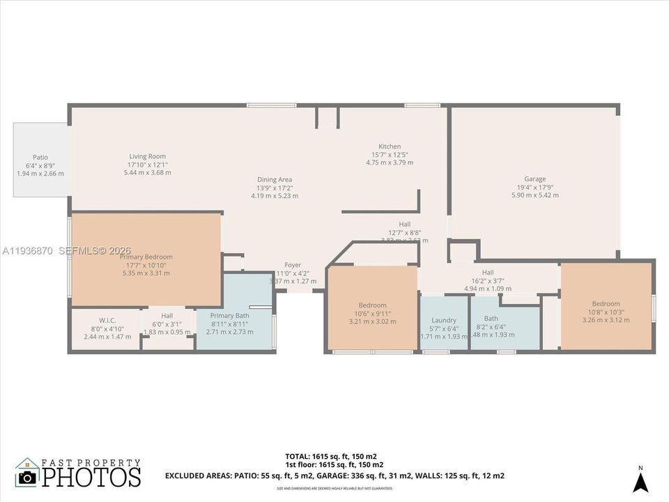 For Rent: $4,150 (3 beds, 2 baths, 1615 Square Feet)