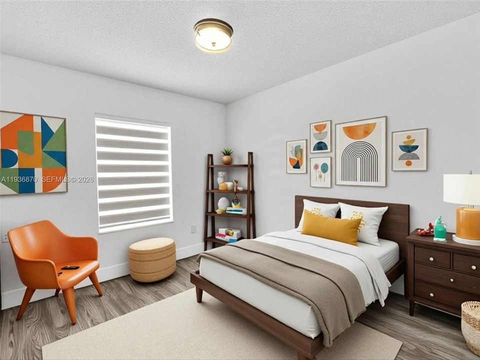 3rd bedroom, Virtually staged