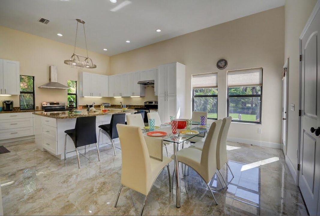 kitchen table into kitchen