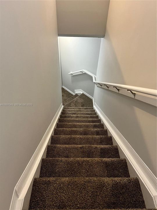 interior stair to garage