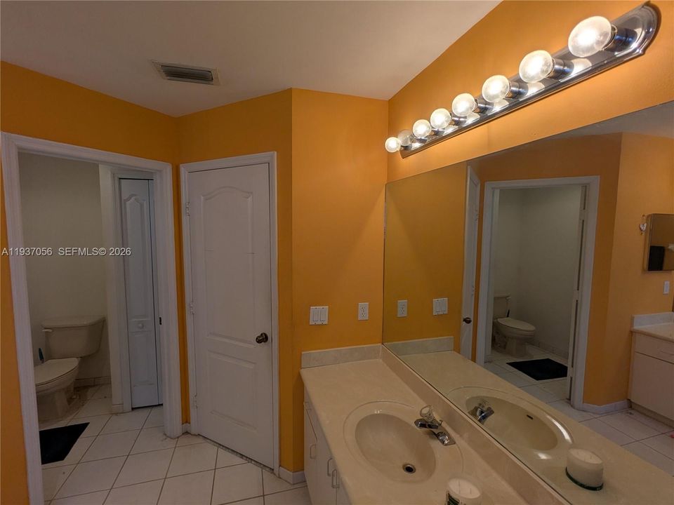 Functional design offering both a relaxing tub and a discreet, separate W.C. (Water Closet)