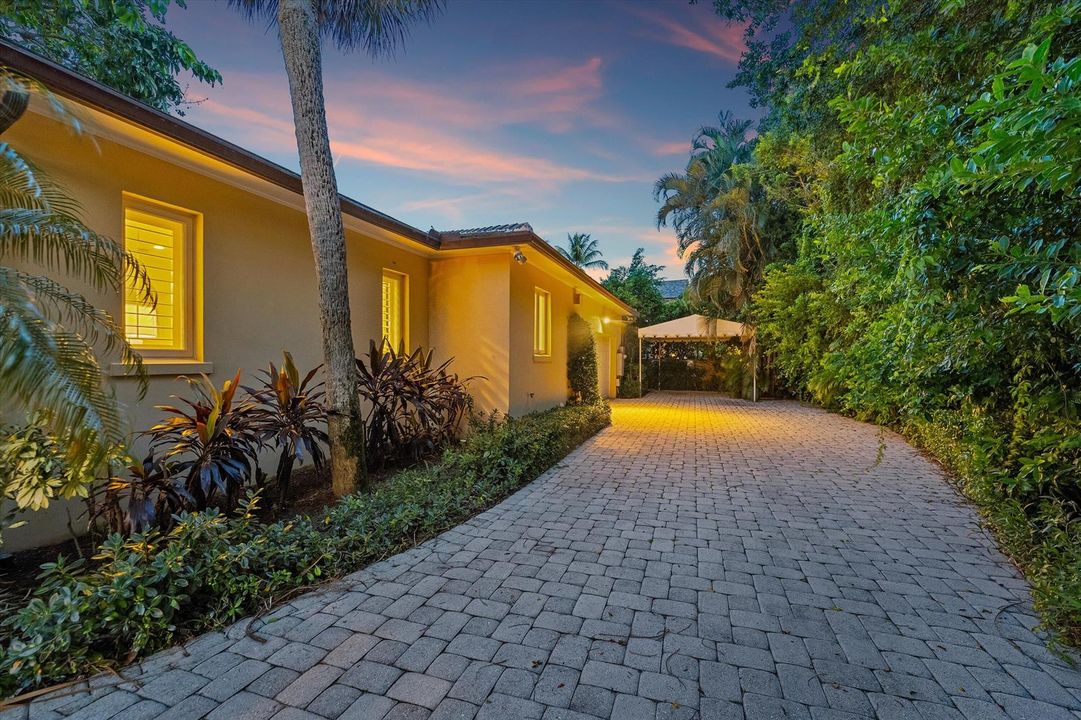 Twilight Driveway